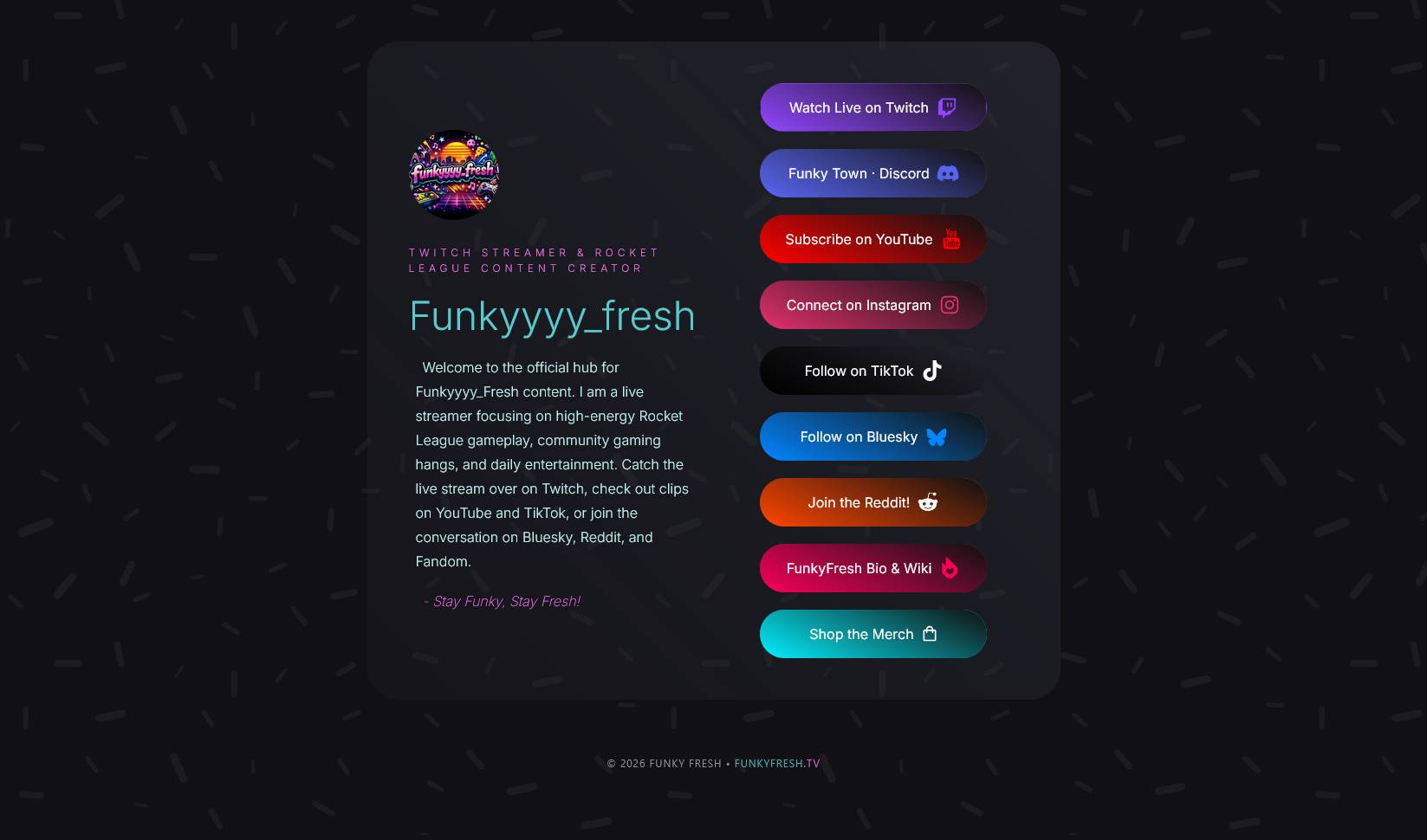 FunkyFresh.tv Central Hub